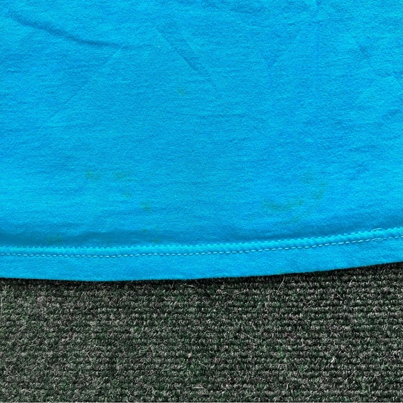 Vintage New Orleans Tourist “We Be Jammin” Music Blue T Shirt Size L 21X30 - Picture 7 of 8